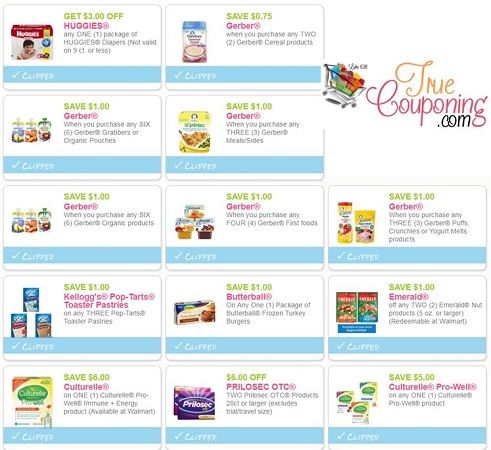Print NOW! ~ Twenty-Four (24!) **NEW** Coupons Including NEW Gerber Baby Coupons!