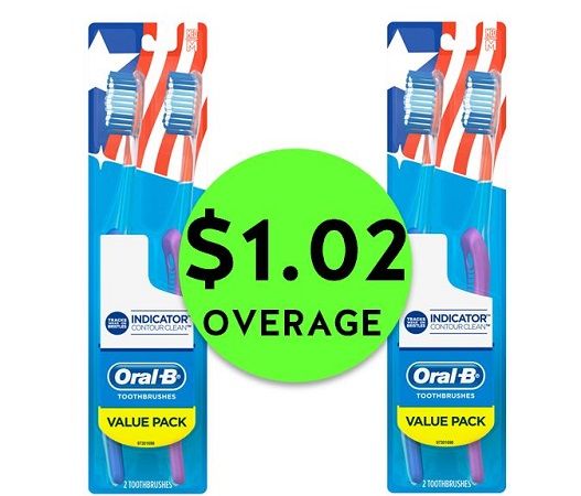 TWO (2!) FREE + $1.02 OVERAGE on Oral-B Indicator Toothbrush Multipacks at CVS! ~ Going On Now!