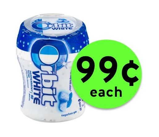 Pick Up Orbit White Gum Bottle ONLY 99¢ Each at CVS! ~ Starts Sunday!