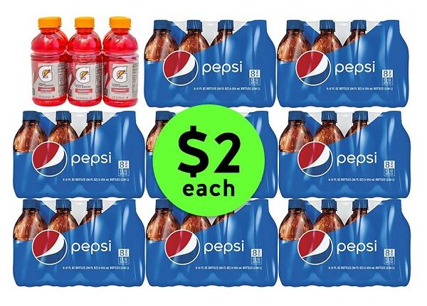 Pick Up Pepsi 8 Packs & Gatorade 6 Pack ONLY $2 Each at Publix! ~ Ends Tues/Weds!