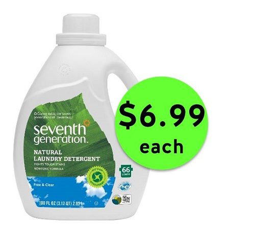 OH YES!! Seventh Generation Natural Laundry Detergent BIG Bottles ONLY $6.99 at Publix! ~ NOW!