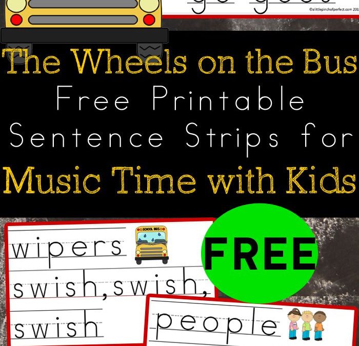 FREE Sentence Strips for Kids Printable!