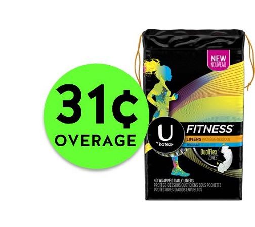 Money Maker! Get $.31 Overage on U by Kotex Fitness Liners at Publix! ~ Going On Now!