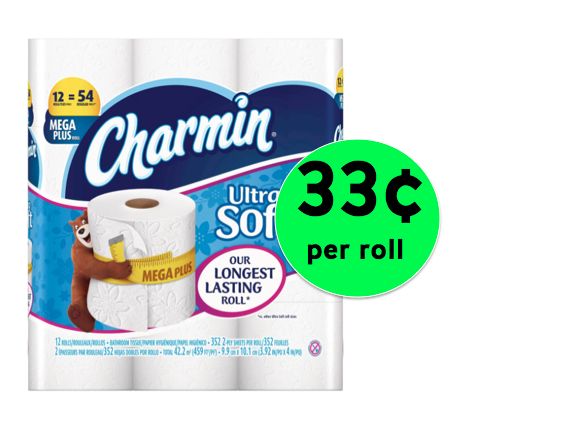 Charmin Ultra Soft Bath Tissue ONLY 33¢ Per Roll at Walgreens! ~ Right Now!