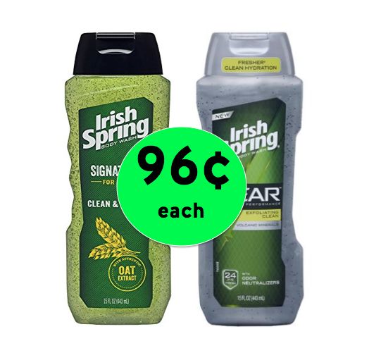 Stock Up on Irish Spring Body Wash Only 96¢ Each at Walgreens! ~ Right Now!