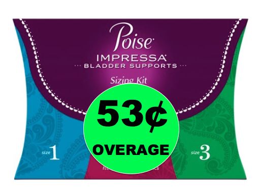FREE Poise Impressa Supports Sizing Kit + 53¢ Overage at Walmart! ~Right Now!
