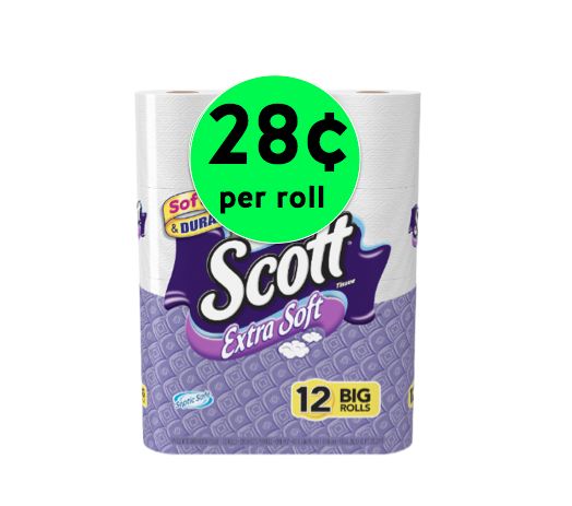 Stock Up on TP! Get Scott Extra Soft Bath Tissue for Only 28¢ Per Roll at Walgreens! ~ Right Now!