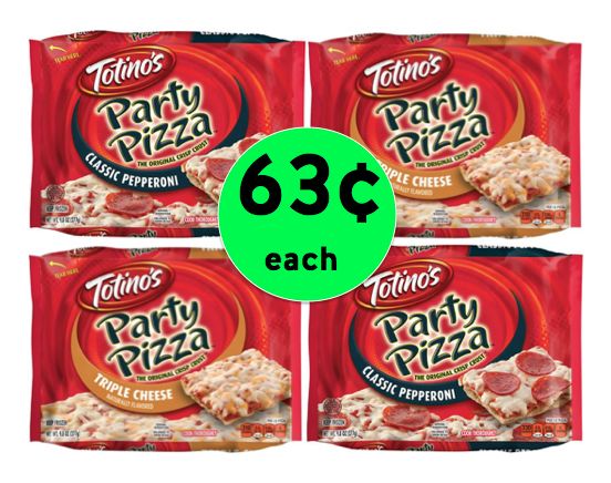 Pizza Party Time! Pick Up FOUR (4!) Totino's Party Pizzas Only 63¢ Each at Winn Dixie! ~ This Weekend ONLY!