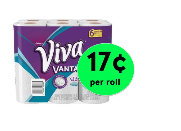 Viva Vantage Paper Towels Only 17¢ Per Roll at Walgreens! ~ This Week!