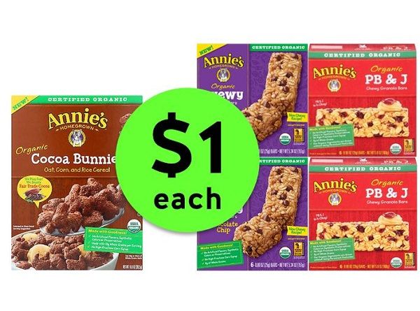 Yay Cheap Organics! Annie's Organic Cereal & Granola Bars ONLY $1 Each Box at Publix!