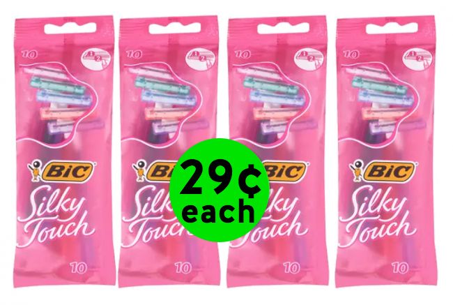WHAAAT?? BIC Silky Touch Razors 10-Pack for Just 29¢ Each!! ~ Ends Saturday!