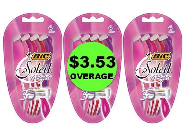 Pick Up THREE (3!) FREE + $3.53 OVERAGE ON Bic Soleil Disposable Razors at Target! ~ NOW!