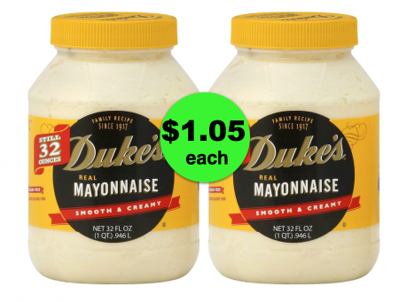 WOW! GREAT DEAL at Publix on Duke’s Mayonnaise – Only $1.05 for the Big One! ~ Ends Tues/Weds!