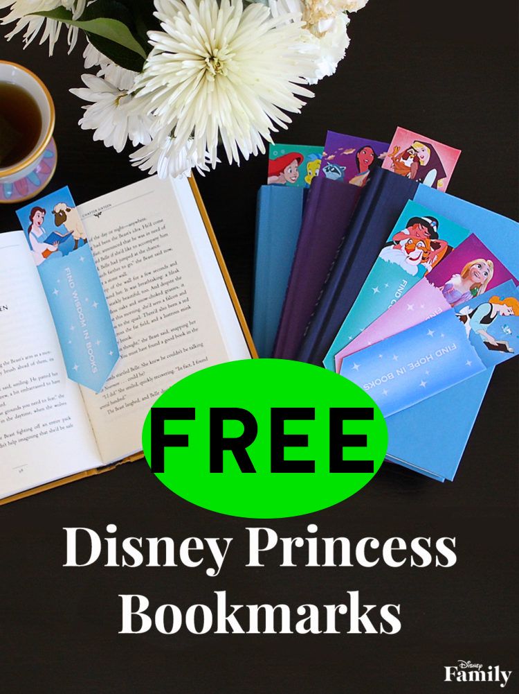 FREE Disney Princesses Bookmarks!