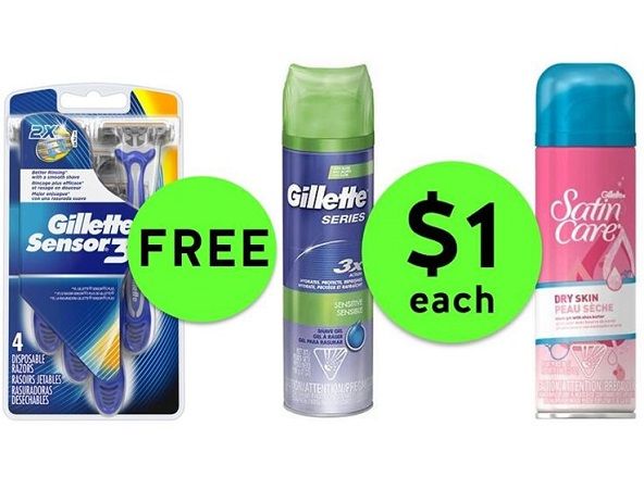 Nab FREE Gillette Razors & $1 Gillette or Satin Care Shave Cream at Publix! ~ Starts Weds/Thurs!
