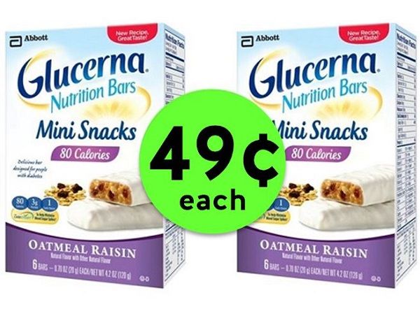 Snack Away on 49¢ Glucerna Nutrition Bar 6 Packs at Publix! ~ Starts Saturday!