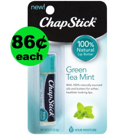 Chapstick Green Tea Mint Lip Butter As Low as 86¢ Each at Publix (or Walmart)! ~ Starts Today!