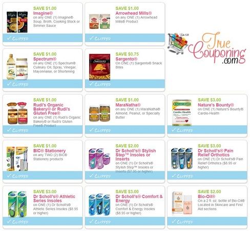 **14 NEW Coupons!** Save Over $20 on Natural & Organic Items, Dr. Scholl's, BIC Stationery & MORE!
