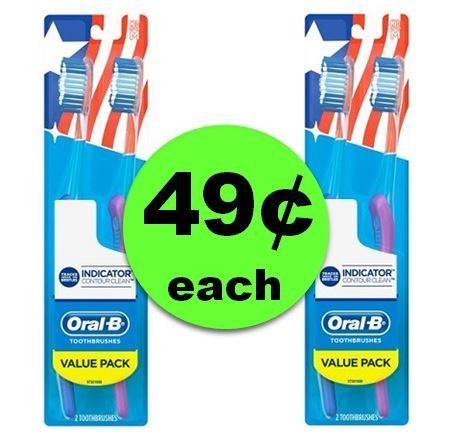 Brush For Less with 49¢ Oral-B Toothbrush 2 Packs at CVS! ~ This Week Only!