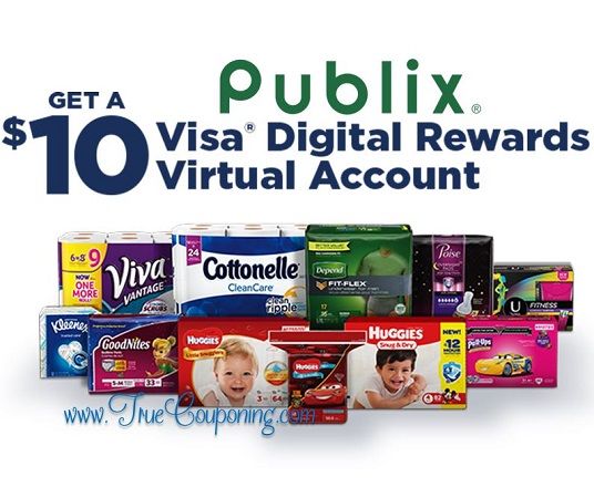Publix “FREE $10 Visa Rewards wyb $30 Kimberly Clark Products” Rebate! {Valid 8/20 – 9/2}