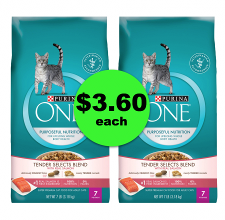 A “Purr-fect” Deal! Purina One Dry Cat Food 7 Pound Bags Only $3.60 Each ~ Starts Sunday!