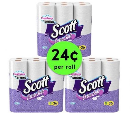 Stock Up on Scott Bath Tissue Double Roll 18 Packs ONLY 24¢ Per Roll at ...