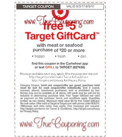 Heads Up! Sunday (9/3/17) We're Getting a FREE $5 Gift Card wyb $20+ of MEAT Coupon!