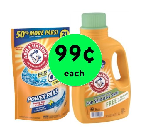 Enjoy Laundry Day with Arm & Hammer Liquid or Packs Only 99¢ at Walgreens! ~ Right Now!