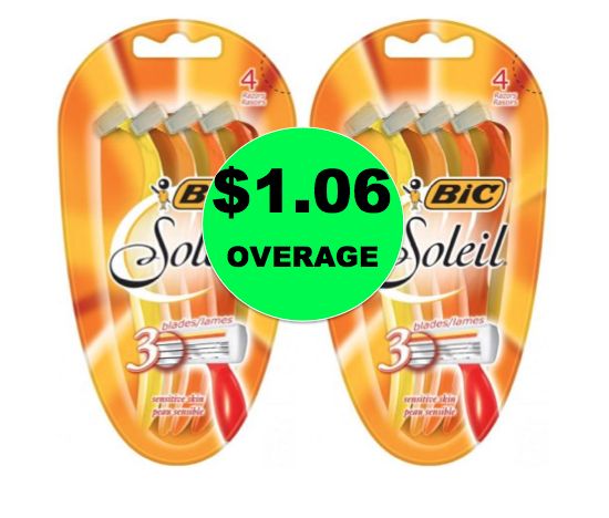 Pick Up TWO (2!) FREE BIC Soleil Razor Packs PLUS $1.06 Overage at Walmart (Also Available at Target)! ~Right Now!
