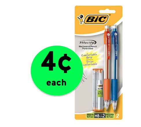Super Sneak Peek! Get BIC Velocity Mechanical Pencil Packs Only 4¢ at Walgreens! Starting Sunday!