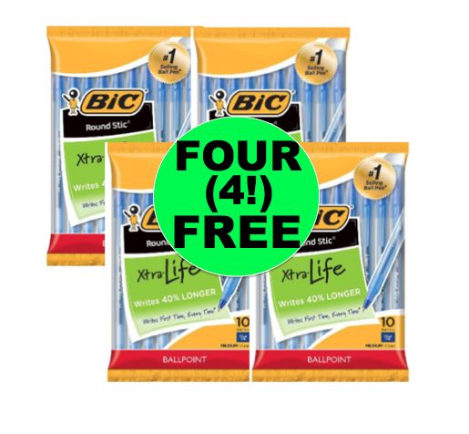 FOUR (4!) FREE BIC Xtra Life Ballpoint Pens at Target! ~ Right Now!