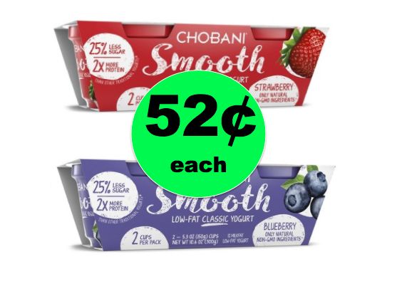 Dash Over to Target to Catch 52¢ Chobani Smooth Yogurt! ~ Right Now!