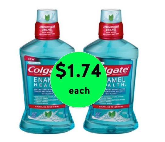 Colgate Enamel Health Mouthwash ONLY $1.72 Each! {Over 69% Off!} at Walgreens! ~Right Now!