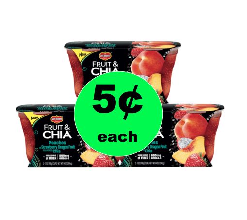 Get THREE (3!) 5¢ Del Monte Fruit & Chia Fruit Cups at Target! ~Right Now!