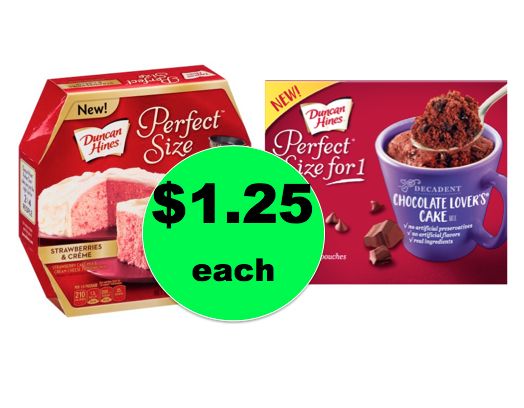 Duncan Hines Perfect Size Cake ONLY $1.25 Each at Publix! ~Starts Weds/Thurs!