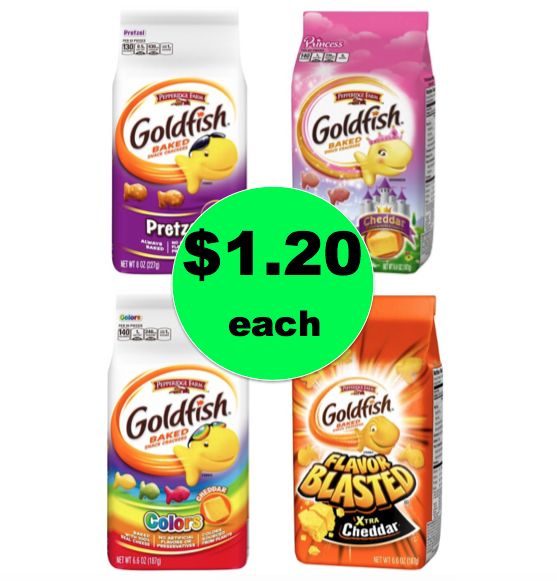 Super Snackin' Deal! Get Goldfish Crackers ONLY $1.20 Each at Target!