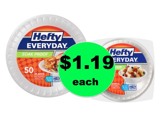 Use Hefty Plates and Bowls for Easy Dinner Clean Up! Just $1.19 Each at Publix!  ~Ends Wednesday!