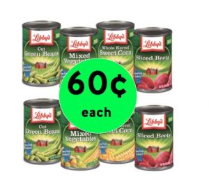 Libby's Canned Vegetables 60¢ Each at Publix! ~ Starts Tomorrow!