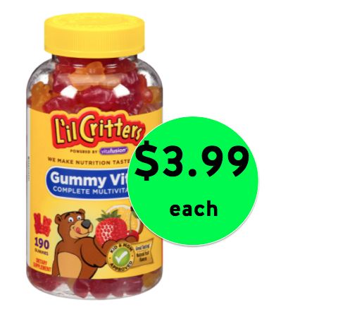 Get Lil Critters Gummy Vitamins ONLY $3.99 at Walgreens! ~Right Now!