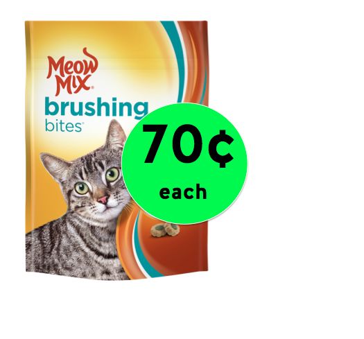 Here Kitty Kitty! Get Meow Mix Brushing Bites ONLY 70¢ at Walmart! ~ Right Now!