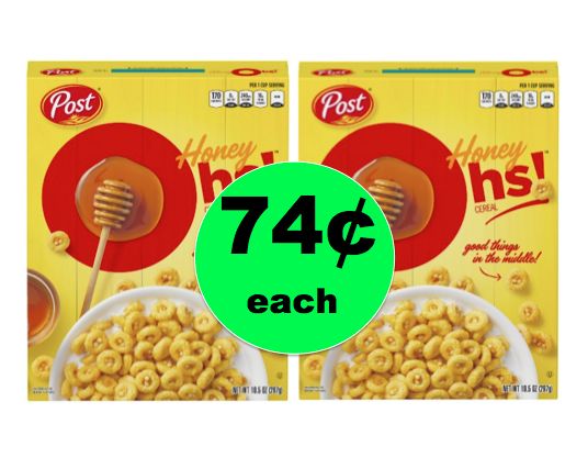 Don't Miss Honey Graham Oh's Cereal for 74¢ at Target! Ends Tomorrow!