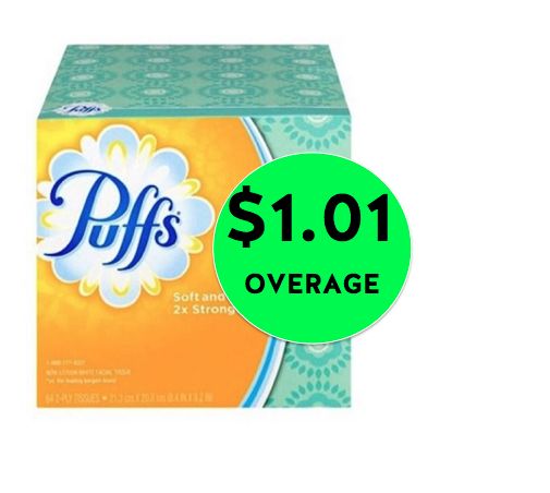 FREE Puffs Facial Tissues + $1.01 Overage at Walgreens! ~ Right Now!