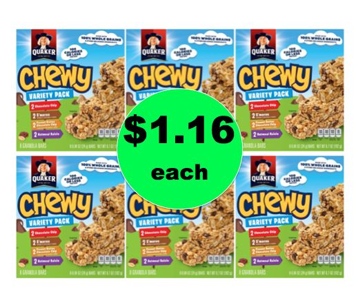 School Lunch Win! Get SIX (6!) Boxes of Quaker Chewy Bars ONLY $1.16 at Winn Dixie! ~ Right Now!
