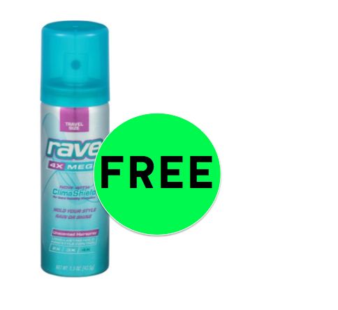 Pick Up FREE Rave Hair Spray at Walmart! ~ Right Now!