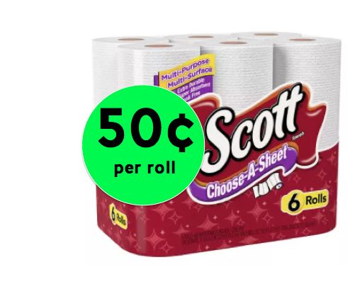 Pick Up Scott Paper Towels Only 50¢ Per Roll at Walgreens! ~ Right Now!