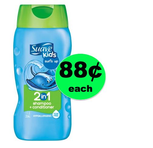 Kid Clean Up Time! Suave Kids​ 2-in-1 Shampoo & Condition​er ONLY 88¢ Each at Walmart! ~ Right NOW!