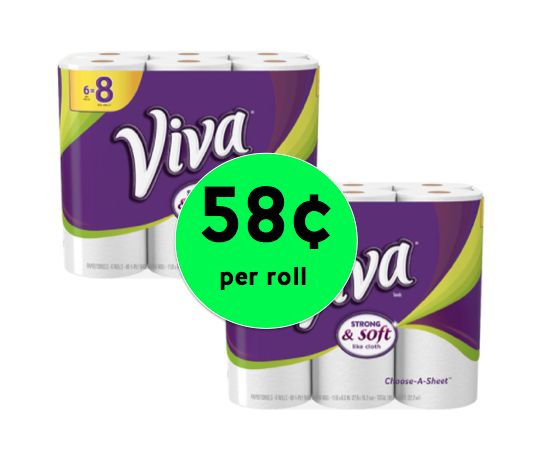 Pick Up Viva Paper Towels Only 58¢ Per Roll at Walgreens! ~ Starts Today!