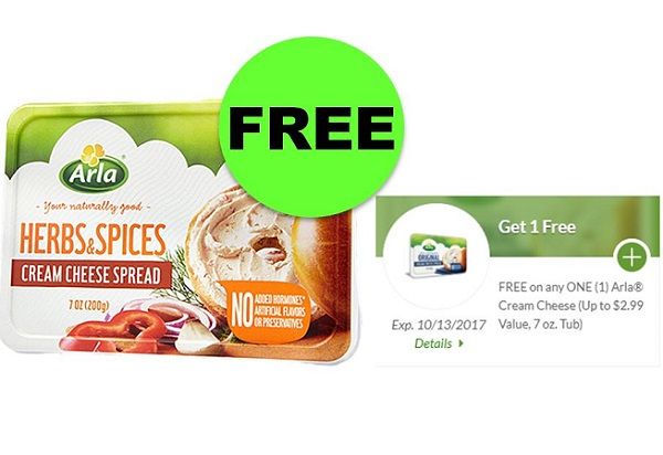 Clip NOW for FREE Arla Cream Cheese at Publix! ~ Right NOW!