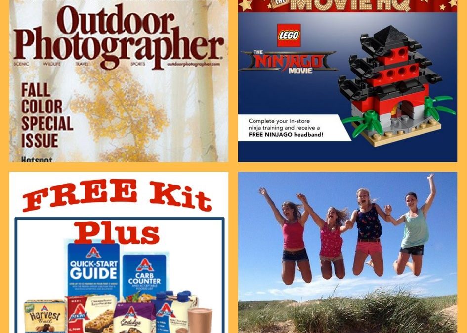 FOUR (4!) FREEbies: Annual Subscription to Outdoor Photographer Magazine, Lego Ninjago Movie Building Event, Atkins Quick Start Kit + $5 Coupon and Entrance to National Parks!