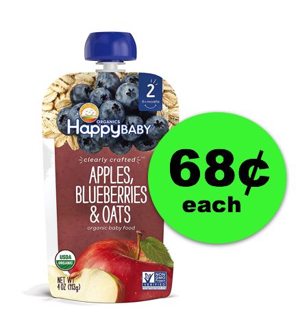 Oh Baby! Try Happy Baby Clearly Crafted Baby Food Pouch For 68¢ {Reg. $1.79} at Publix ~ NOW!